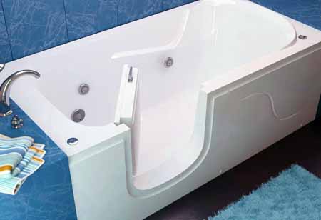 Why is draining speed important with a walk-in tub?